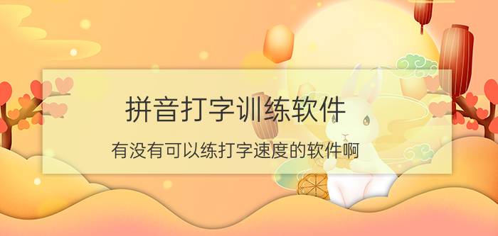 拼音打字训练软件 有没有可以练打字速度的软件啊？